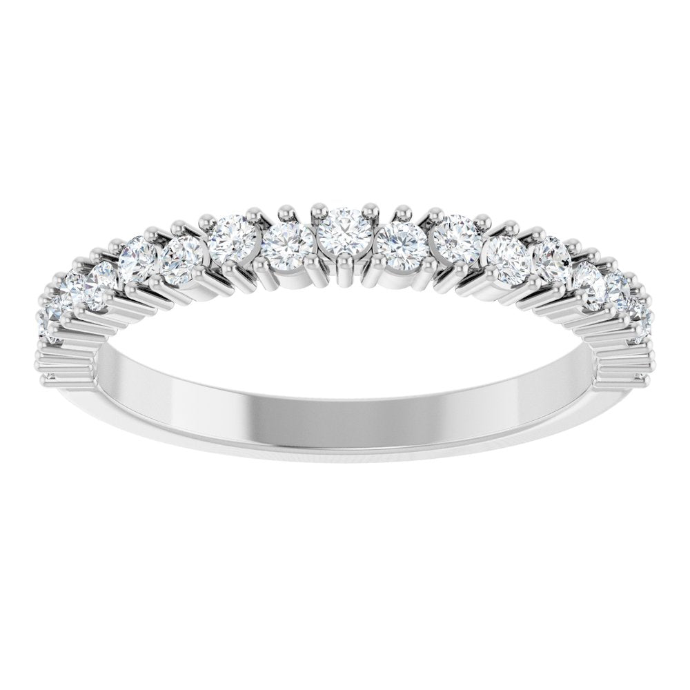 14K White Gold 3/8 CTW Lab-Grown Diamond Anniversary Band