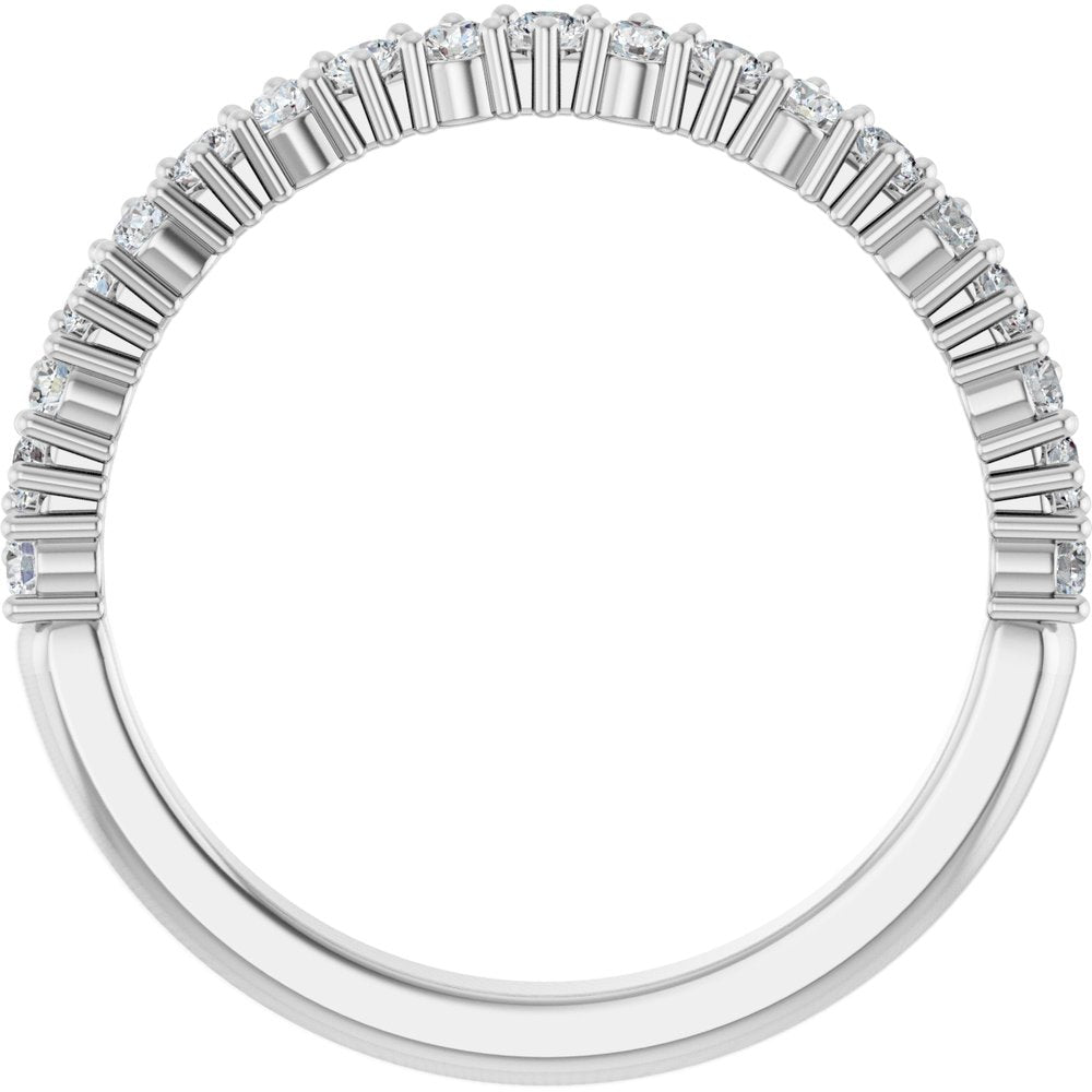 14K White Gold 3/8 CTW Lab-Grown Diamond Anniversary Band