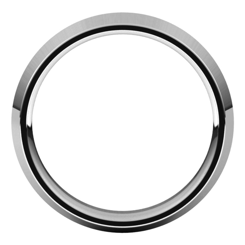 Platinum 4.5 mm Comfort-Fit Knife Band Size 6.5