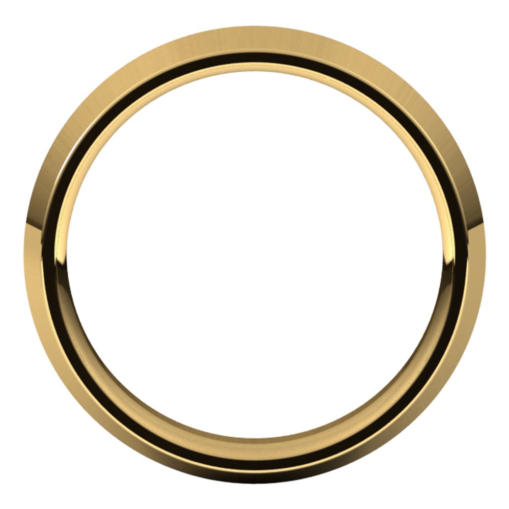 14K Yellow Gold 4.5 mm Comfort-Fit Knife Band Size 8