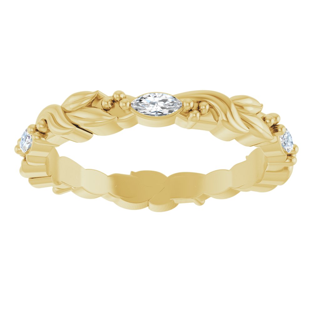 14K Yellow 1/4 CTW Natural Diamond Eternity Band
