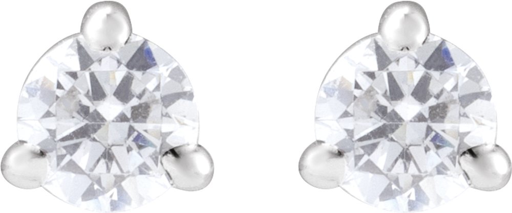 14K White Gold 1/5 CTW Lab-Grown Diamond Cocktail-Style Stud Earrings