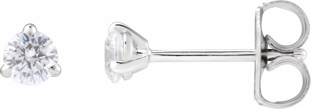 14K White Gold 1/4 CTW Lab-Grown Diamond Cocktail-Style Stud Earrings