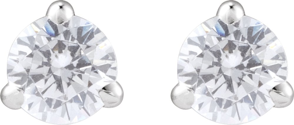 14K White Gold 1/4 CTW Lab-Grown Diamond Cocktail-Style Stud Earrings