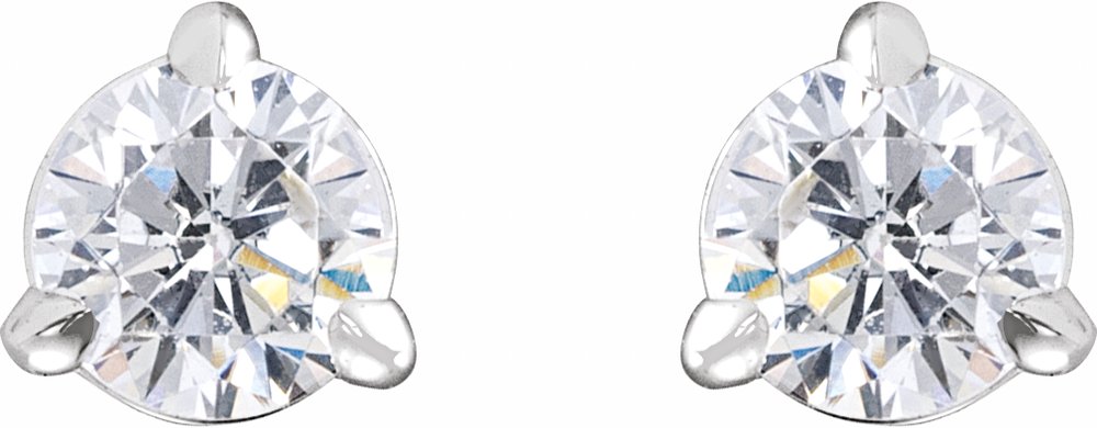 14K White Gold 1/3 CTW Lab-Grown Diamond Cocktail-Style Stud Earrings
