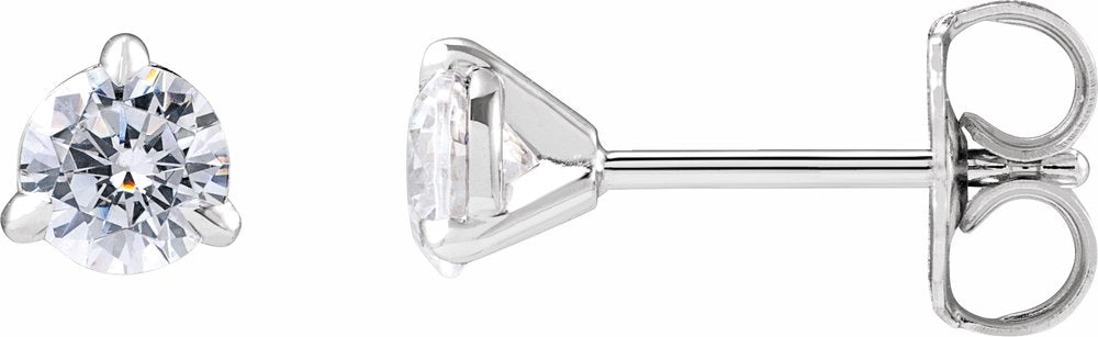 14K White Gold 1/2 CTW Lab-Grown Diamond Cocktail-Style Stud Earrings