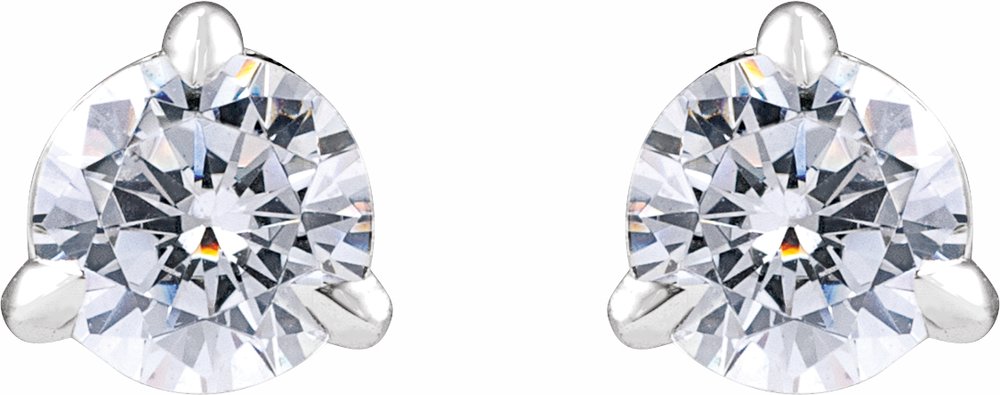 14K White Gold 1/2 CTW Lab-Grown Diamond Cocktail-Style Stud Earrings