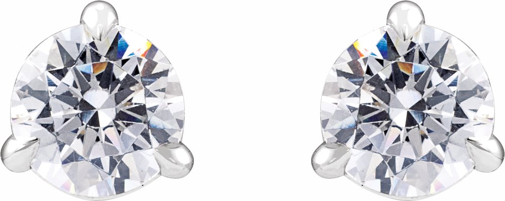 14K White Gold 3/4 CTW Lab-Grown Diamond Cocktail-Style Stud Earrings
