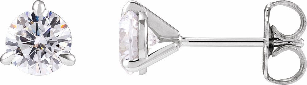 14K White Gold 1 CTW Lab-Grown Diamond Cocktail-Style Stud Earrings