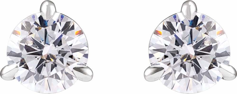 14K White Gold 1 CTW Lab-Grown Diamond Cocktail-Style Stud Earrings