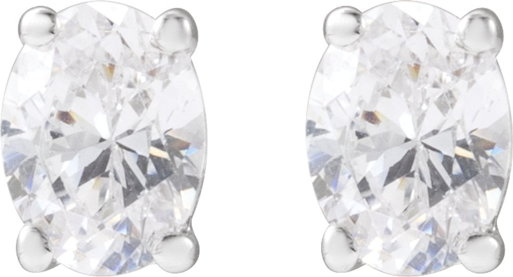 14K White Gold 1/3 CTW Lab-Grown Diamond Stud Earrings