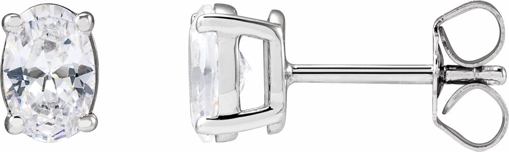 14K White Gold 1 CTW Lab-Grown Diamond Stud Earrings