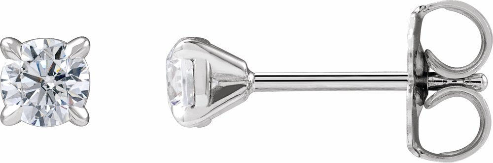 14K White Gold 1/3 CTW Lab-Grown Diamond Cocktail-Style Stud Earrings