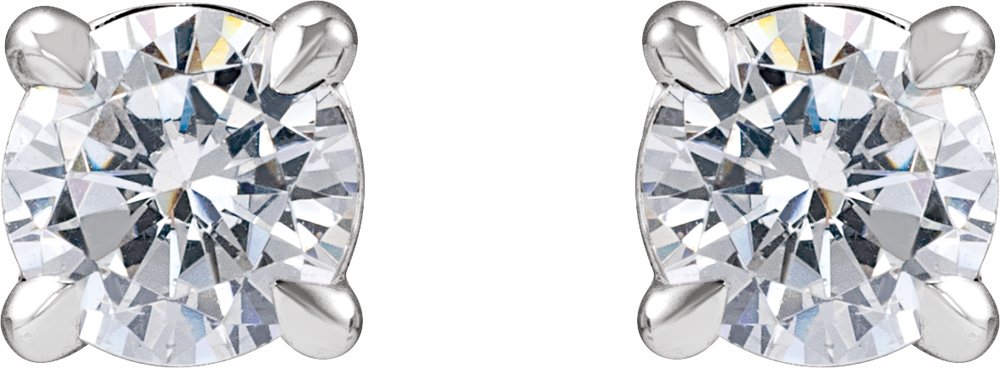 14K White Gold 1/2 CTW Lab-Grown Diamond Cocktail-Style Stud Earrings
