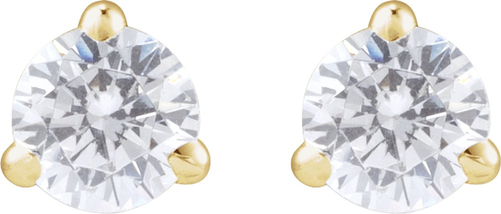 14K Yellow Gold 1/4 CTW Lab-Grown Diamond Cocktail-Style Stud Earrings