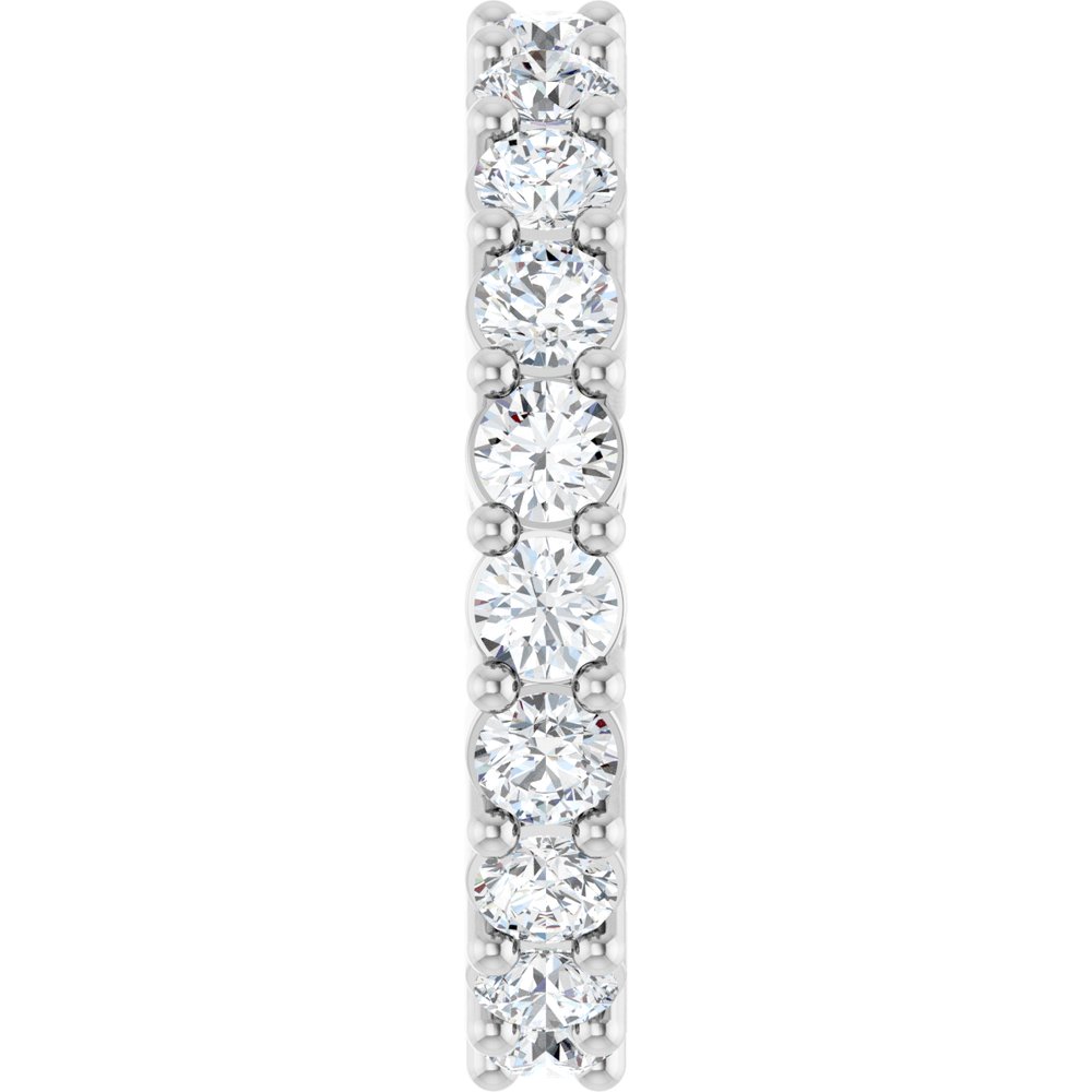 14K White Gold 1 1/3 CTW Natural Diamond Reversible Eternity Band Size 7