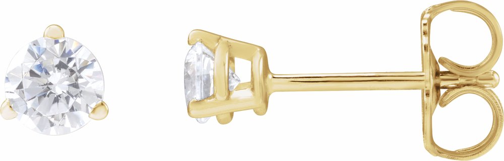 14K Yellow Gold 1/3 CTW Lab-Grown Diamond Stud Earrings