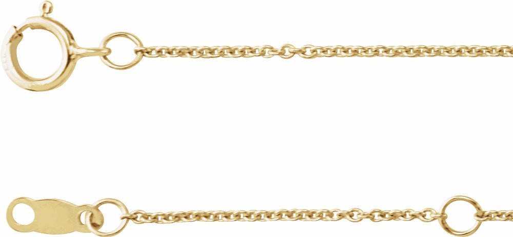 14K Yellow Gold 1/5 CTW Natural Black Diamond 3-Station 16-18" Necklace