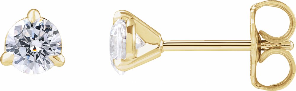 14K Yellow Gold 1/2 CTW Lab-Grown Diamond Cocktail-Style Stud Earrings