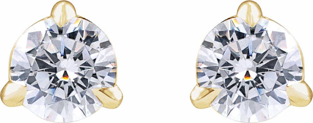 14K Yellow Gold 1/2 CTW Lab-Grown Diamond Cocktail-Style Stud Earrings
