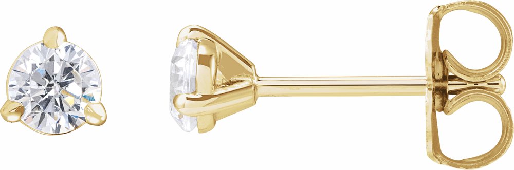 14K Yellow Gold 1/3 CTW Lab-Grown Diamond Cocktail-Style Stud Earrings