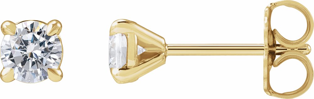 14K Yellow Gold 1/2 CTW Lab-Grown Diamond Cocktail-Style Stud Earrings
