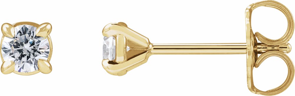 14K Yellow Gold 1/4 CTW Lab-Grown Diamond Cocktail-Style Stud Earrings