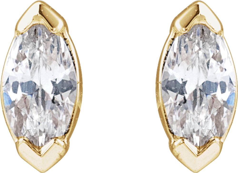14K Yellow Gold 1/6 CTW Lab-Grown Diamond Stud Earrings
