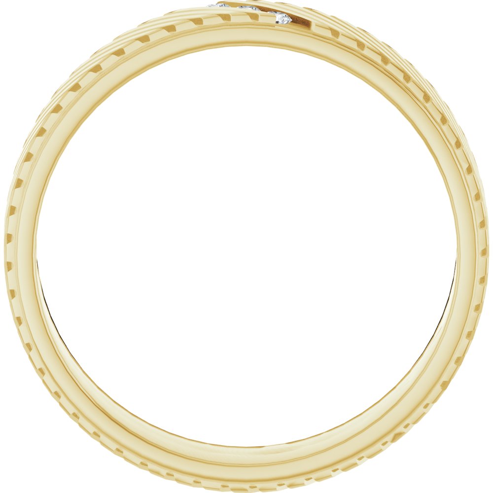 14K Yellow 0.04 CTW Natural Diamond Band