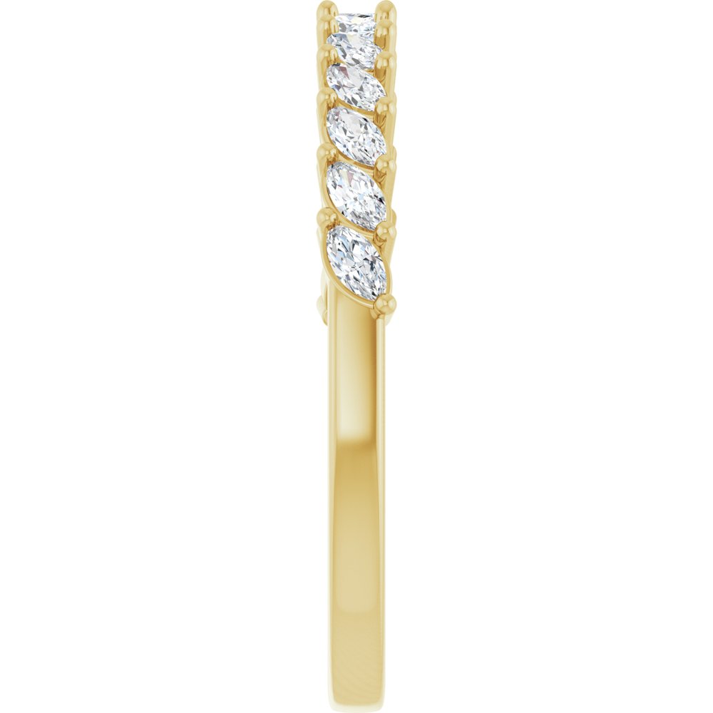 14K Yellow Gold 3/8 CTW Natural Diamond Anniversary Band