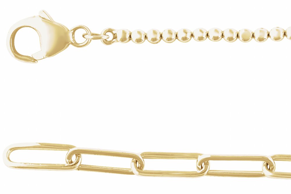 14K Yellow Gold 3 1/5 CTW Natural Diamond Adjustable 15-18" Necklace