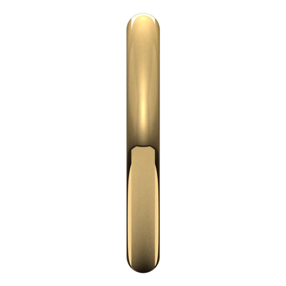 14K Yellow 3 mm Full Round Comfort-Fit Band