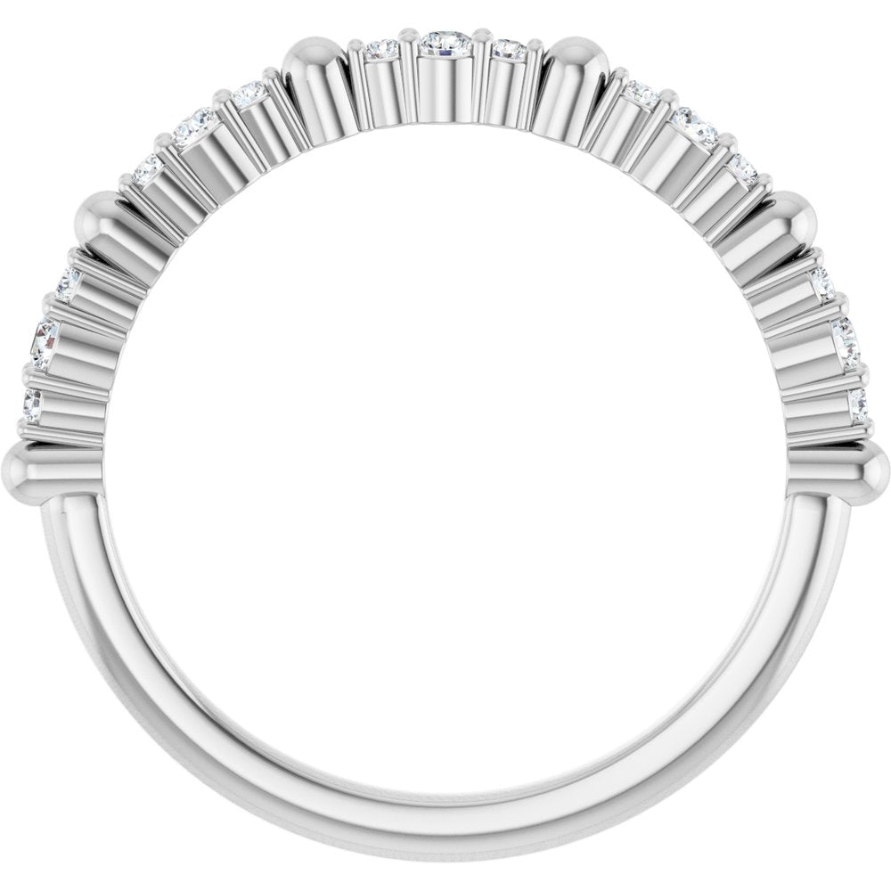 14K White 1/6 CTW Natural Diamond Anniversary Band