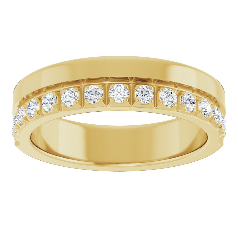 14K Yellow Gold 1/3 CTW Natural Diamond Anniversary Band