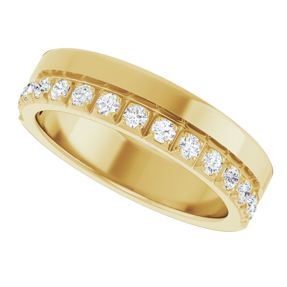 14K Yellow Gold 1/3 CTW Natural Diamond Anniversary Band