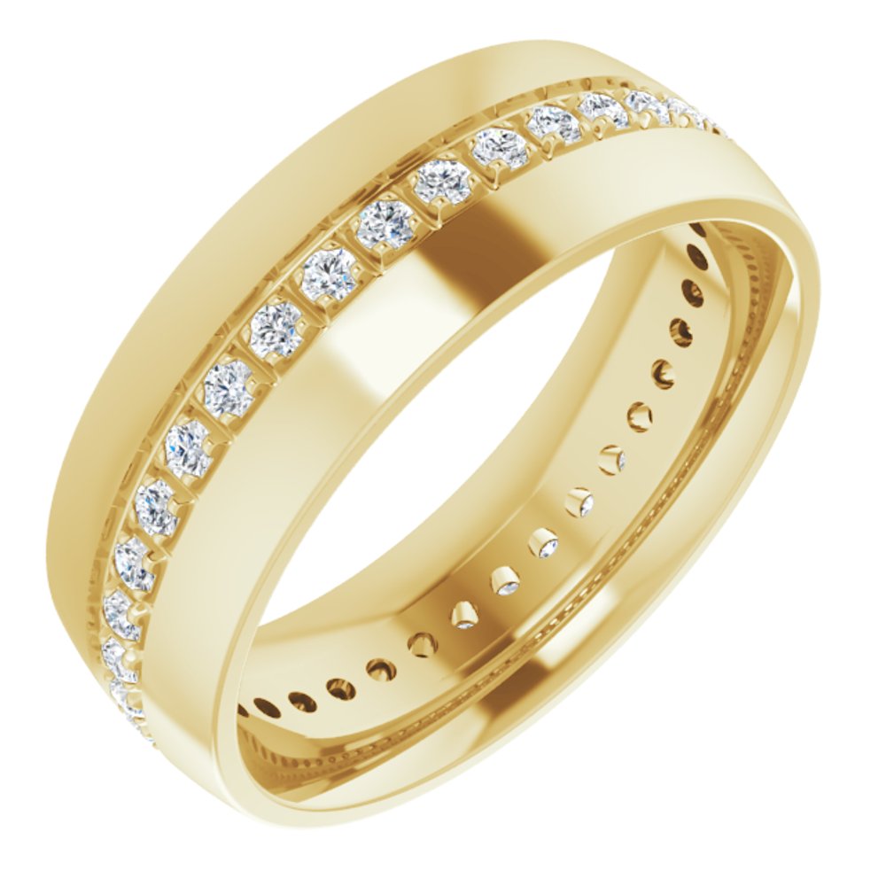 14K Yellow Gold 1/2 CTW Lab-Grown Diamond Band