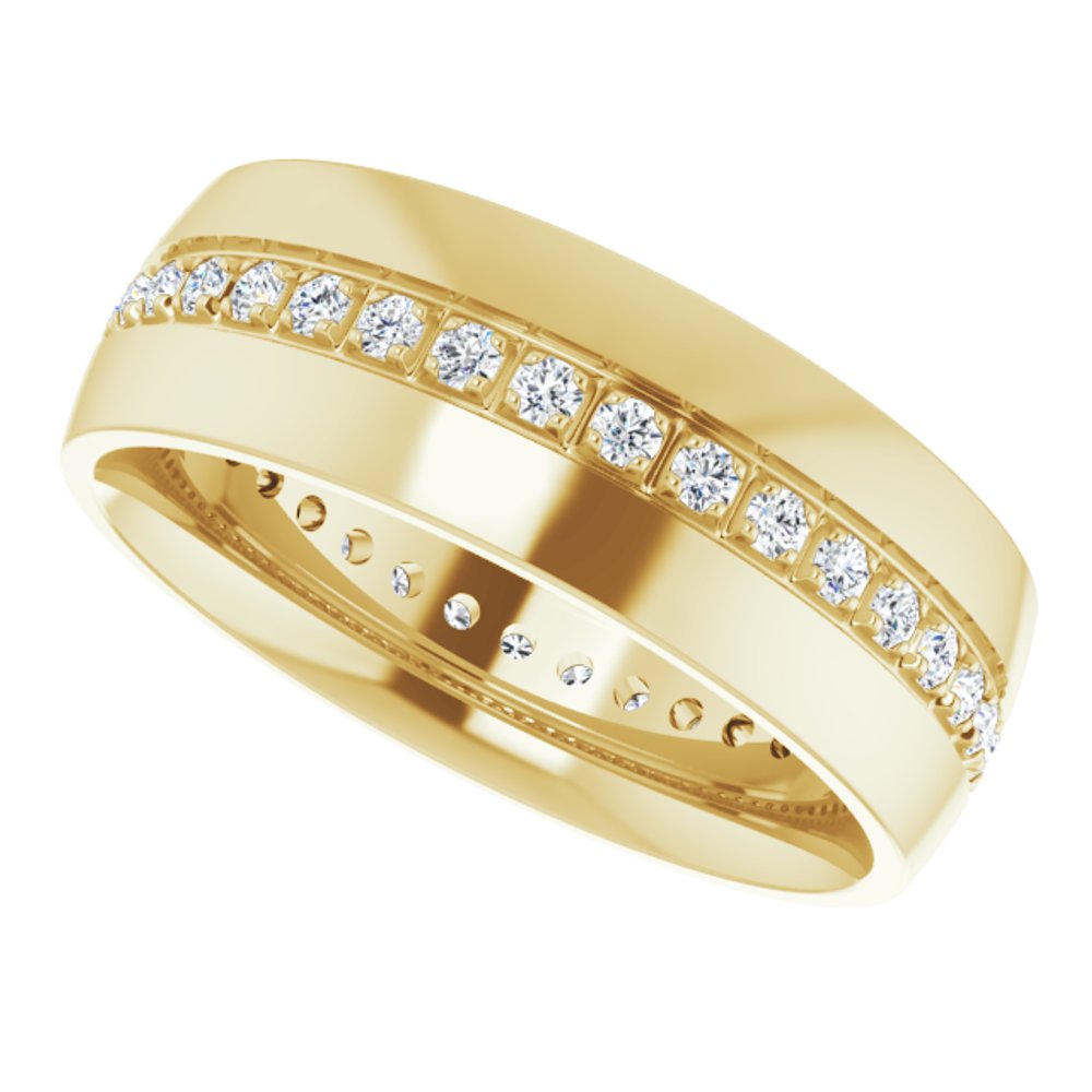 14K Yellow Gold 1/2 CTW Lab-Grown Diamond Band