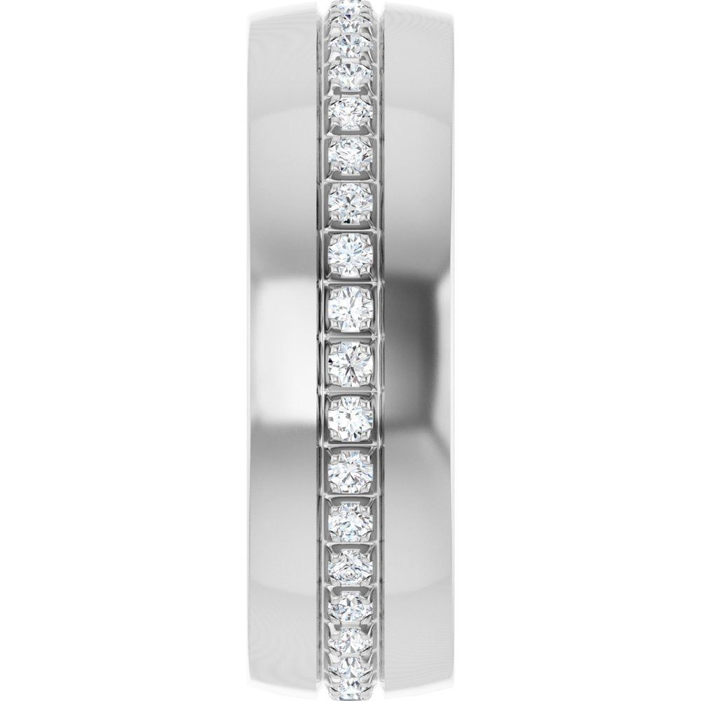 14K White Gold 1/2 CTW Lab-Grown Diamond Band