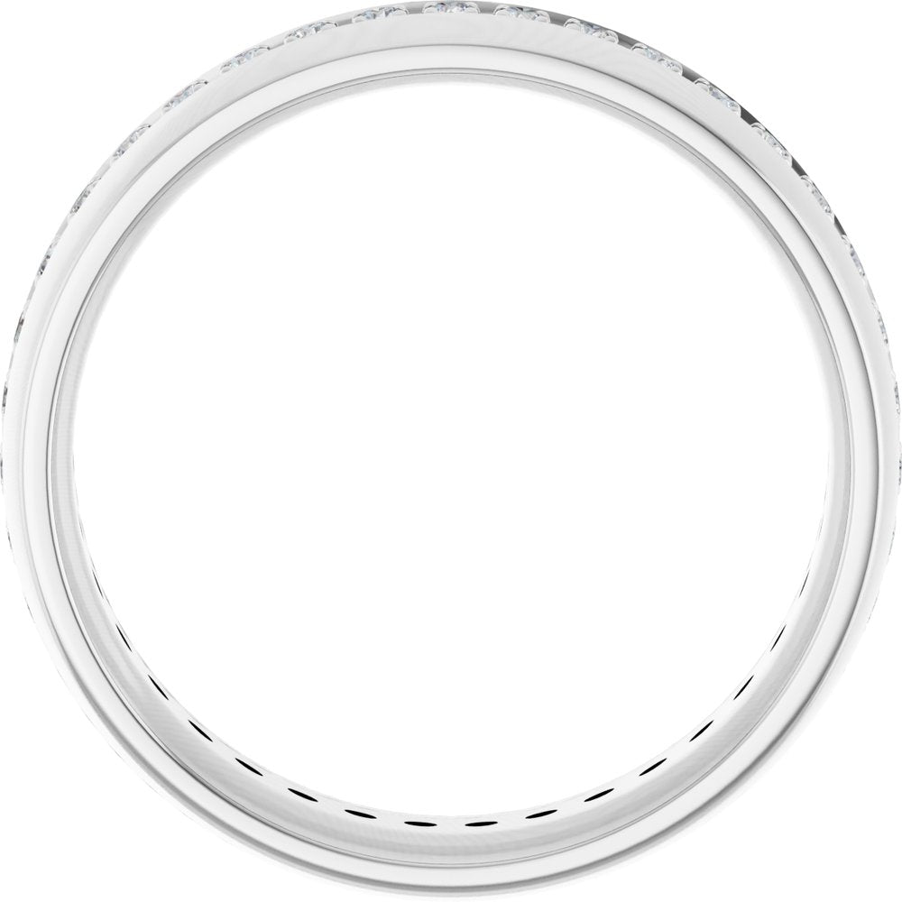 14K White Gold 1/2 CTW Lab-Grown Diamond Band