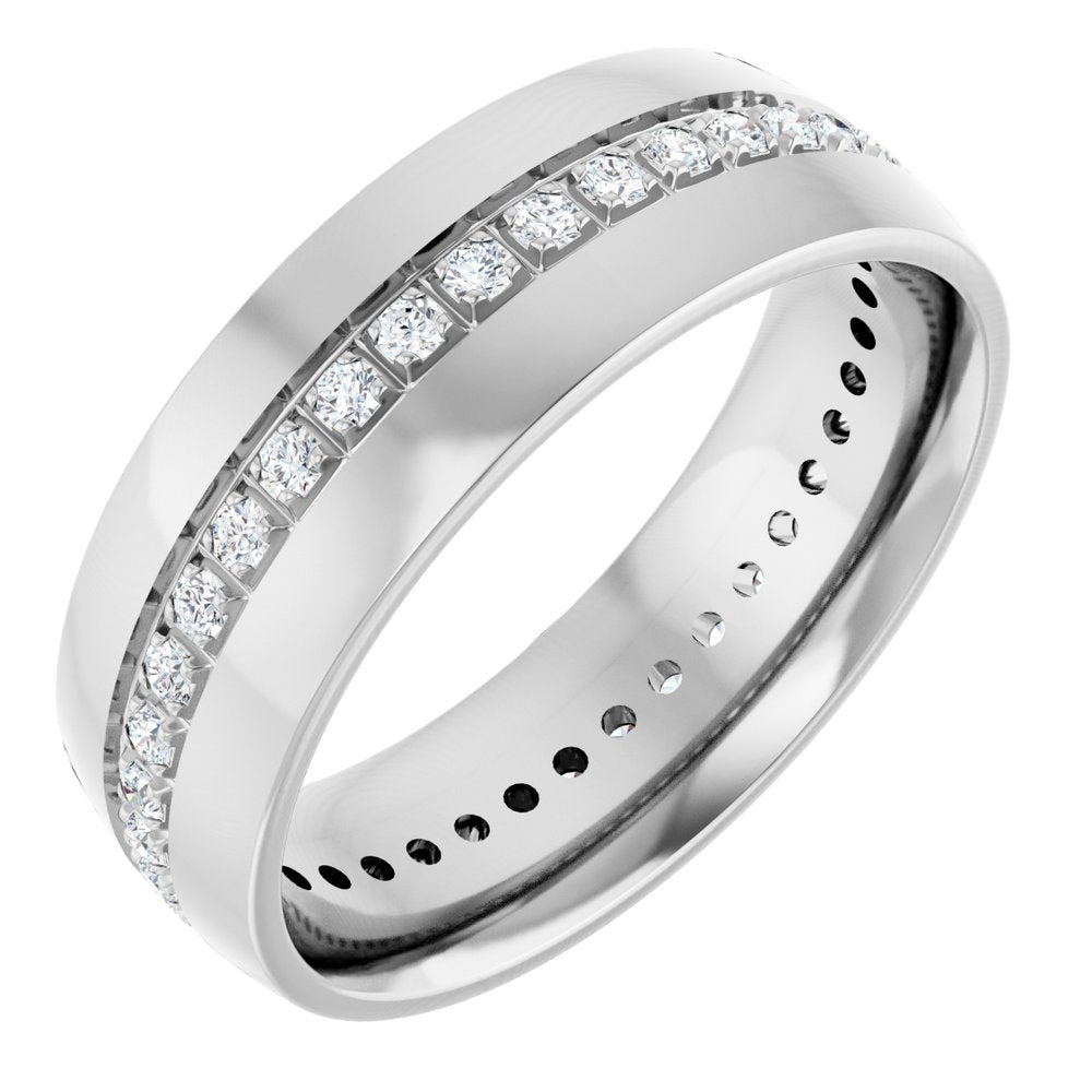 14K White Gold 1/2 CTW Lab-Grown Diamond Band