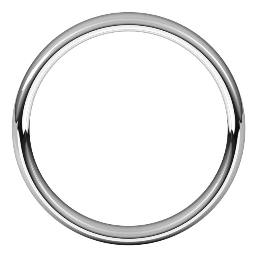 Sterling Silver 4.5 mm Comfort-Fit European-Style Band Size 9