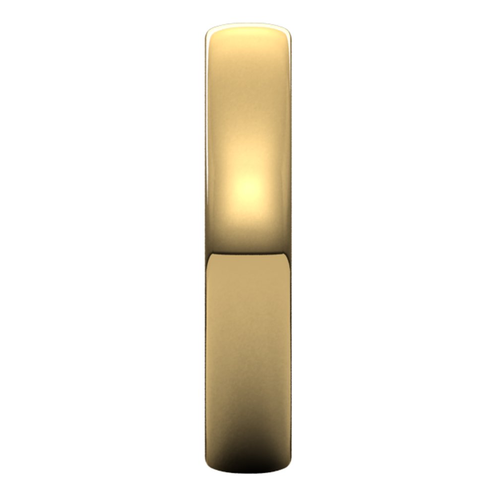 14K Yellow Gold 4.5 mm Comfort-Fit European-Style Band Size 5