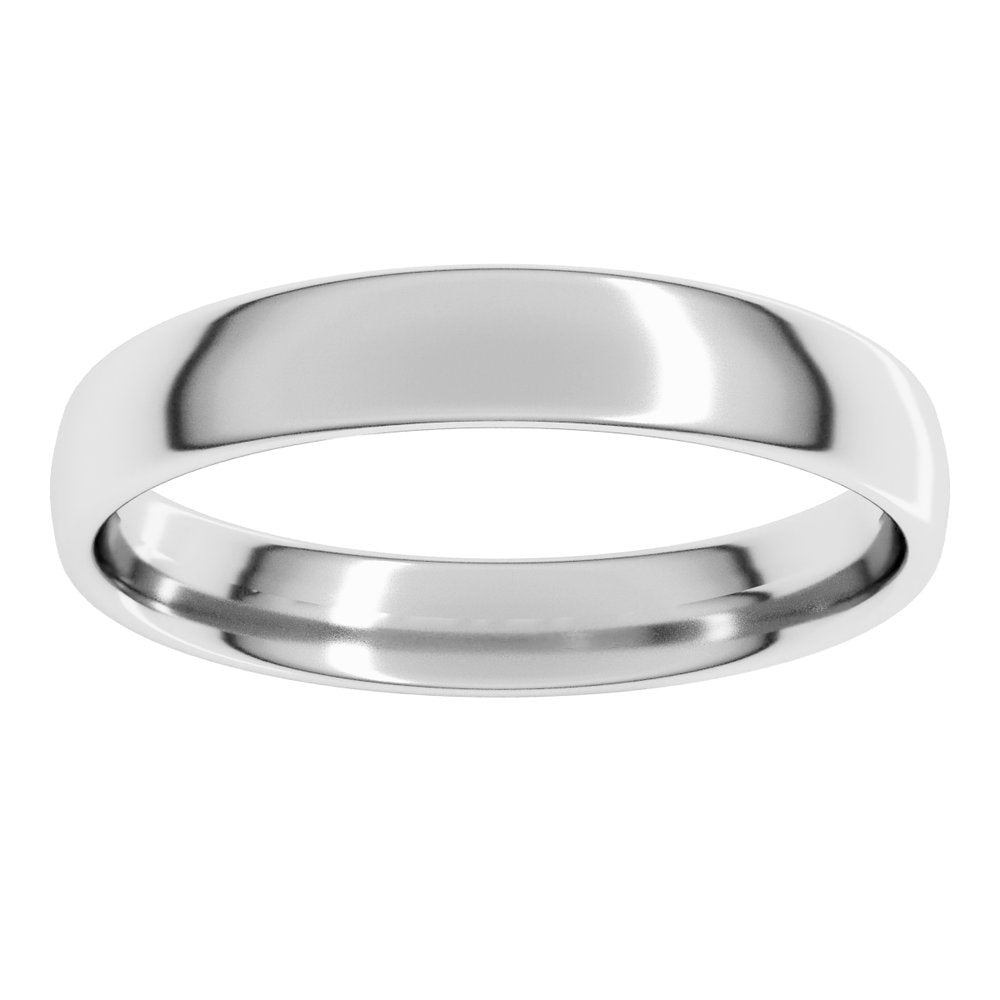 14K White Gold 4 mm Lightweight Comfort-Fit European-Style Band Size 5.5