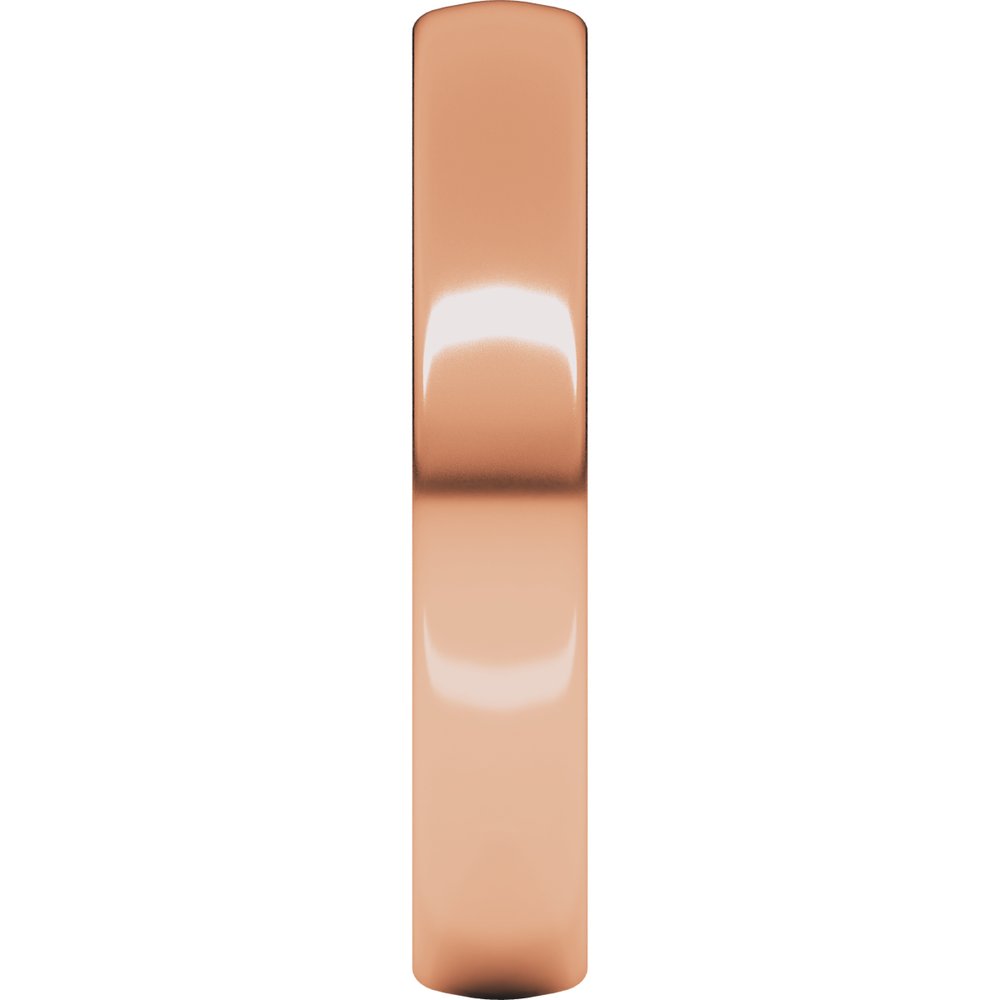 14K Rose Gold 4 mm Lightweight Comfort-Fit European-Style Band Size 10