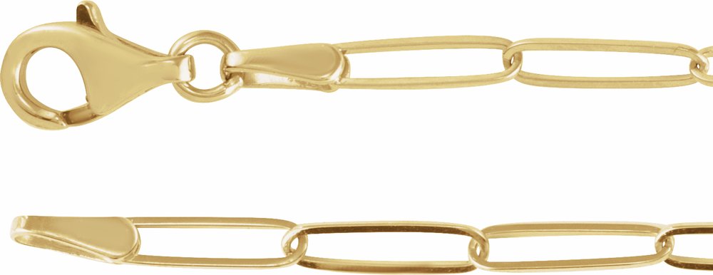 14K Yellow Gold 1/8 CTW Natural Diamond Heart 7" Bracelet