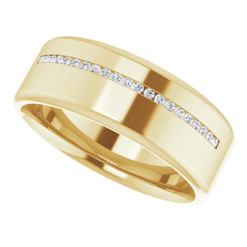 14K Yellow 0.08 CTW Natural Diamond Band