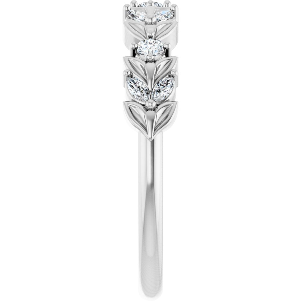 14K White Gold 1/4 CTW Natural Diamond Anniversary Band