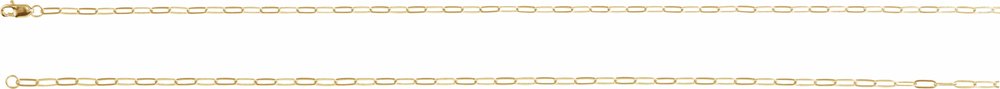 14K Yellow Gold-Filled 2.1 mm Paperclip-Style 20" Chain