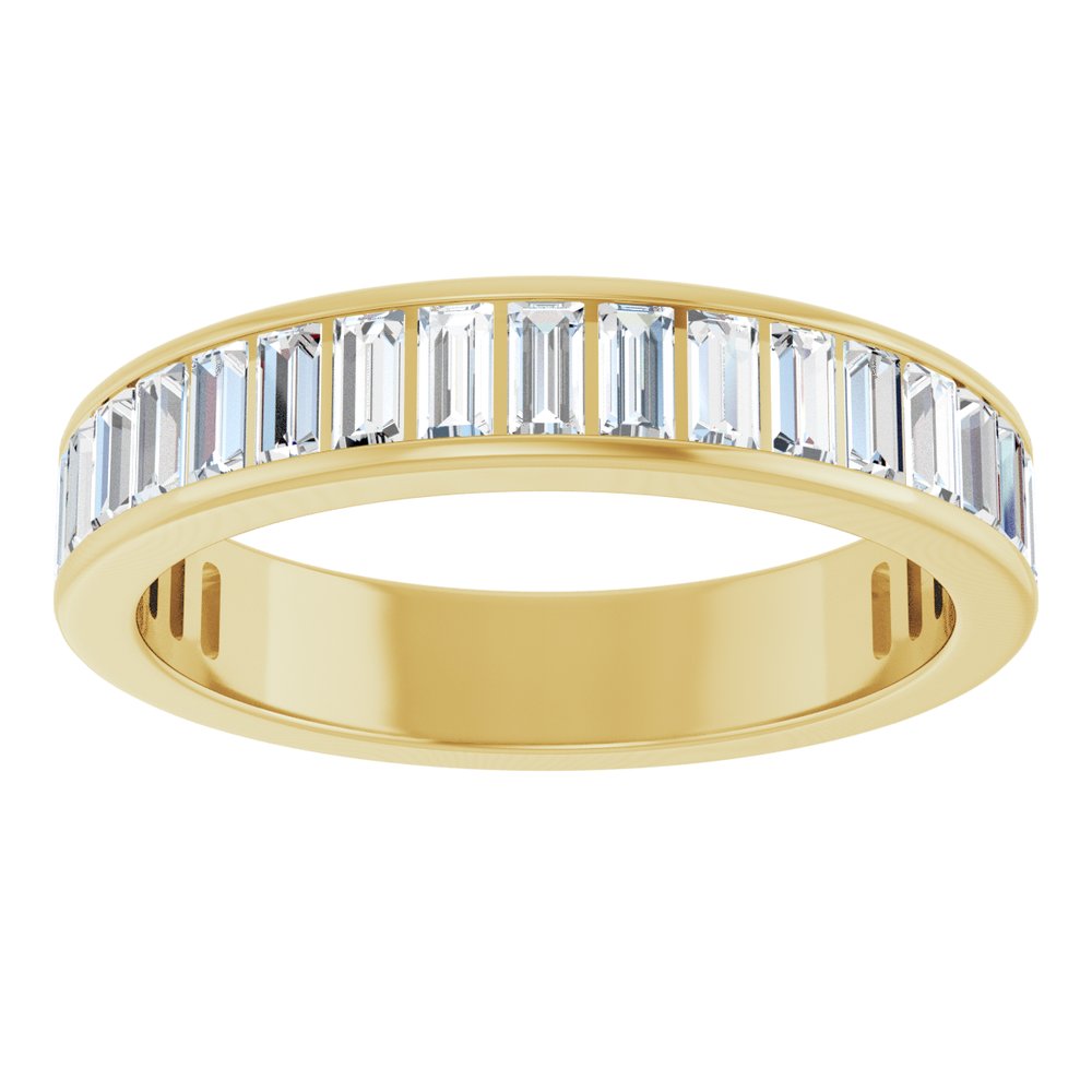 14K Yellow Gold 9/10 CTW Lab-Grown Diamond Anniversary Band Size 7