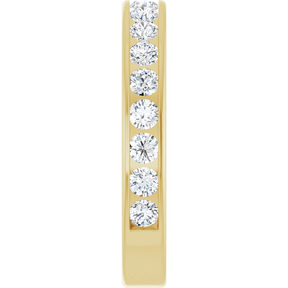 14K Yellow Gold 3/4 CTW Lab-Grown Diamond Anniversary Band Size 7